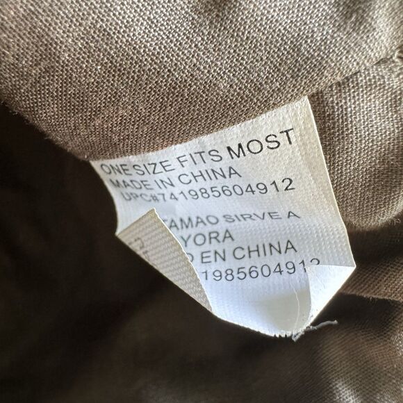 Cap With “Military” Patch & Metal Stars One Size Fits Most Hat Slip On Lined - Picture 6 of 7